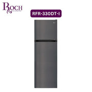 Roch 330 Liters Double Door Top Freezer Defrost Fridge- Silver(2YRS WRNTY)