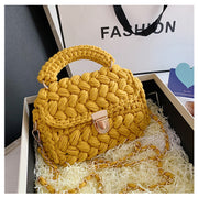 Homemade Diy Material Crochet Hand Messenger Bag