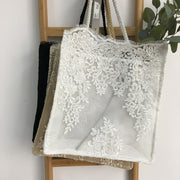 Lace hand shopping bag