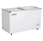 SPJ 470L Showcase Display Chest Freezer – Silver