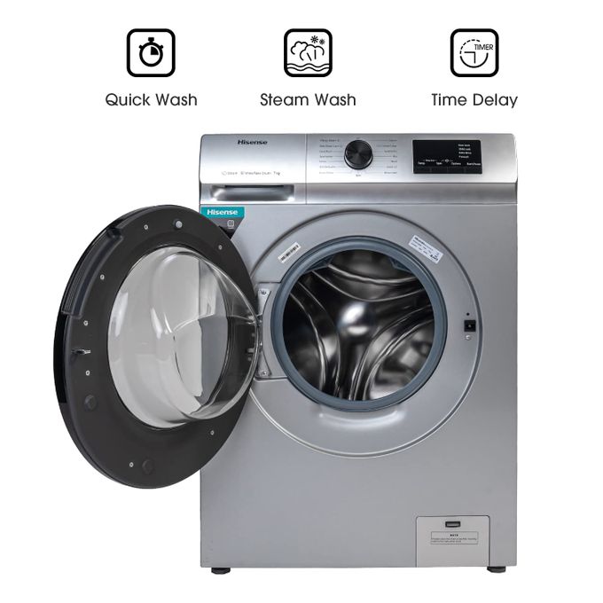 Hisense 8Kg Washer And Dryer Automatic Front Loader Washing Machine 8 KG - (2YRS WRNTY)