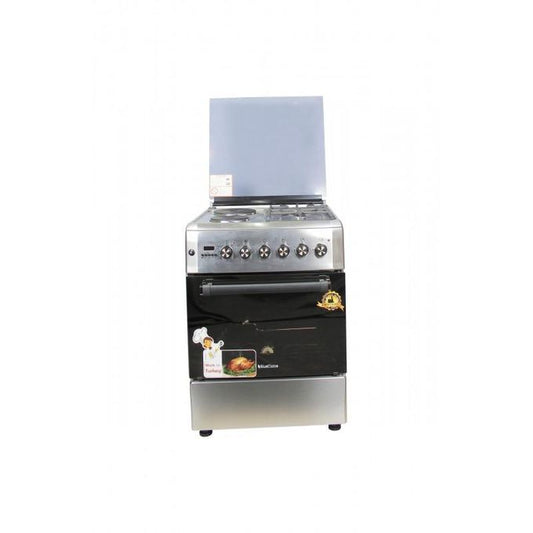 BlueFlame 60x60cm 2 Gas 2 Electric Cooker With Electric Oven Diamond Series D6022ERF
