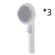 New Pet Cat Brush Hand-held Steel Wire Self-cleaning Comb Looper For Hair Removal