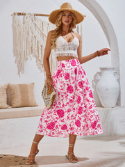 Print Casual Waist Tight Fresh Air Skirt