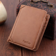 Men's Wallet Short Retro Frosted Card Holder
