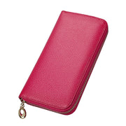 New Ladies Leather Multifunctional Large Capacity Long Zipper Wallet