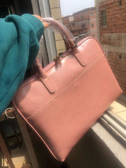 14 Leather Computer Bag Fashion Cowhide Briefcase