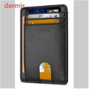 Card Holder Leather Foreign Trade Men RFID Anti-theft Swiping European And American Card Holder Male Amazon Hot Products Card Holder