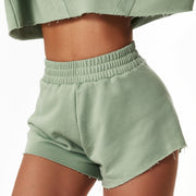 Knit Sporty Street Style Baggy Shorts