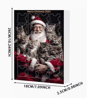 Cute Christmas Advent Cat Countdown Acrylic Calendar