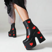 Muffin Thick Bottom Chunky Heel High Heel Martin Boots