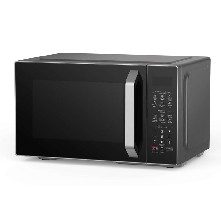 Midea 25L Microwave Oven, 800W, Digital Control with Grill & Silver Panel EG8P022MX-S