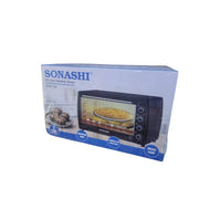 Sonashi 63 Litres Electric Oven STO-732, Mini Oven - Black. (1 YR WRNTY)