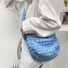 Women's Fashion Casual Rhombus Pleated Crossbody Bag