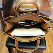 Leather Fashion Men's Shoulder Business Casual Bag