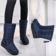 Women's snow boots slope with tassels waterproof and non-slip