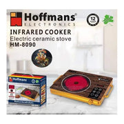 Hoffmans Infrared Ceramic / Electric Cooker HM-8090 - 2000W Electric Stove - Brown