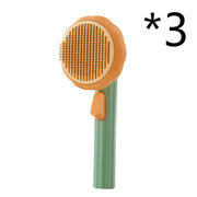 New Pet Cat Brush Hand-held Steel Wire Self-cleaning Comb Looper For Hair Removal