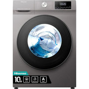 Hisense 10KG Front Loader Automatic Washing Machine 10 Kg -Silver (2YRS WRNTY)