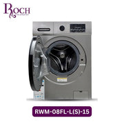 Roch 8 KG Front Loader Automatic Washing Machine - Silver (2YRS WRNTY)