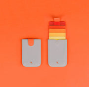 Cascading pull card package colorful gradient ultra-thin wallet simple smart multi-card portable business card package
