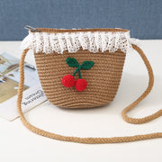 Korean girl cute cherry purse summer