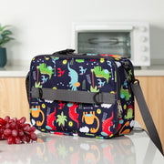 Crossbody Children Cartoon Lunch Bag Oxford Cloth Color Student Thermal Bag