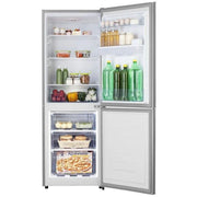 ADH 368L Double Door Bottom Freezer With Water Dispenser Fridge – Silver