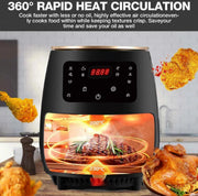 Digiwave 2400W Smart Air Fryer Electric Oilless Cooker with LCD Screen