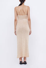 Knitted Sling Dress Sleeveless Slim Fit