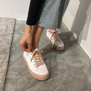Little White Shoes Women Single Shoes Hong Kong Style Sneakers