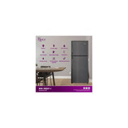 Roch 150 Liters Double Door Top Freezer Defrost Fridge - Inox (2YRS WRNTY)