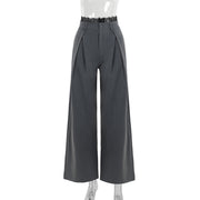 New Street Temperament Wild Lace Loose Suit Trousers