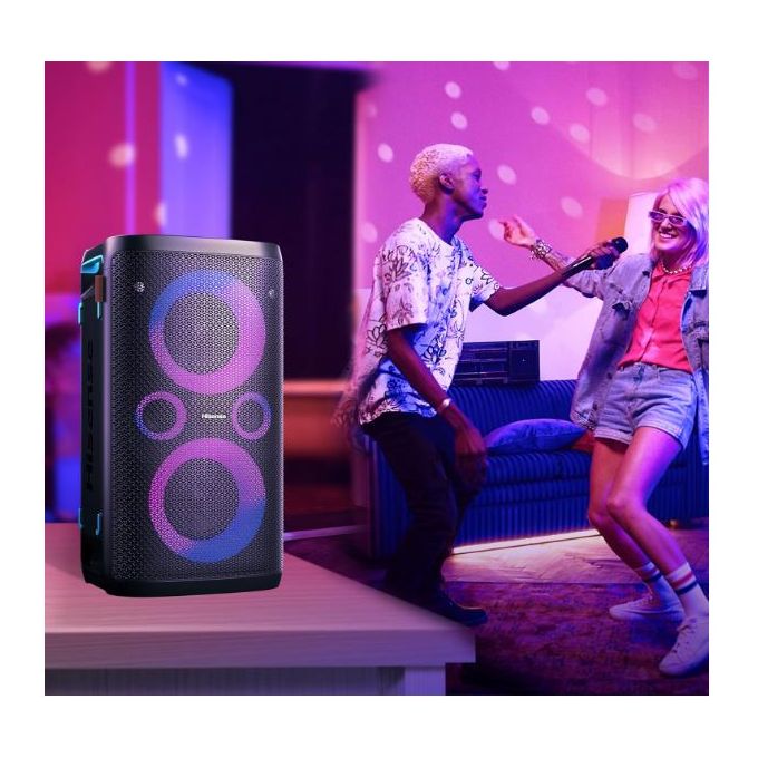 Hisense Party Rocker – Wireless Outdoor / Indoor Party Speaker With Subwoofer Black