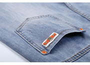 High Waist Nine-point Harem Daddy Women Pants Ripped Jeans Women