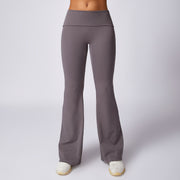 Hip Lifting Bell-bottom Pants Nude Feel Wide Leg Women