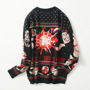 Christmas sweater couple loose jacquard sweater