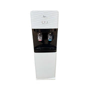 Roch 2 Taps Hot And Cold Water Dispenser With Storage Cabinet - White&Black