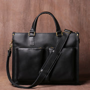 Vintage Cowhide Men's Handbag Business Briefcase