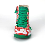 Women's Fashion Casual Christmas Flat Ankle Boots