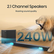 Hisense 2.1 CH 240W Soundbar HS2100 with Subwoofer HDMI ARC , Bluetooth - 1 Yr Warranty