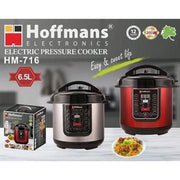 Hoffmans HM - 716 Electric Pressure Cooker 6.5L - Silver