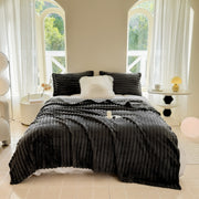 Rabbit Plush Multifunctional Blanket Strip Milk Fiber Bedding