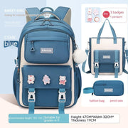 Girls' Waterproof Backpack Wear-resistant Large Capacity