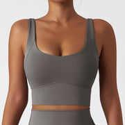 Running Sports Quick-drying Nude Feel Yoga Push Up Bras Shockproof Fitness Vest