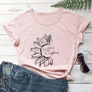 You Belong Among The Wildflower Crew Neck Short Sleeve