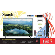 Saachi 32Inch LED Digital Frameless, Free To Air TV And AC-DC Operated With 2 Remotes - Black