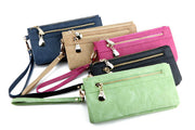 new PU Ms. long purse female Korean retro Handbag Purse Hand bag one generation