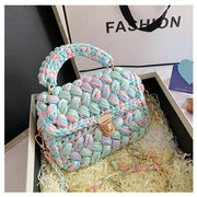 Homemade Diy Material Crochet Hand Messenger Bag