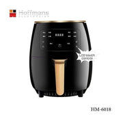 Hoffmans HM-6018, 6 Liter Oil Free Air Fryer With Touch Screen - Multicolor